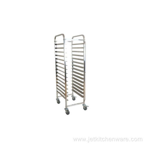 15 Tiers Stainless Steel Bakery Trolley For Baking